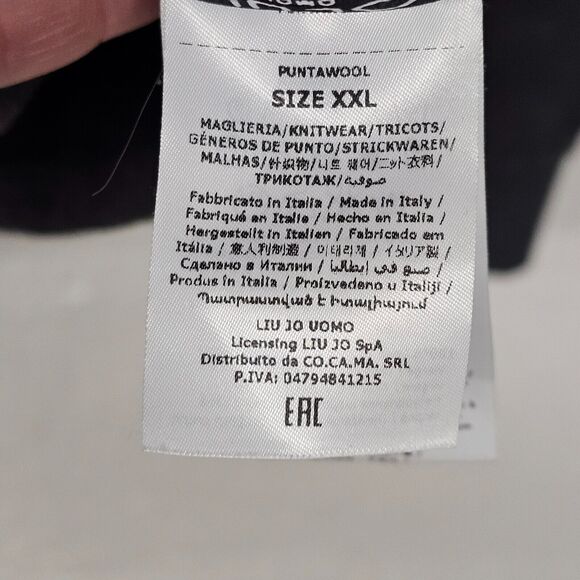 Mens Grey Merino Wool V Neck Sweater Business Casual Size M/L Read Description - Picture 4 of 10